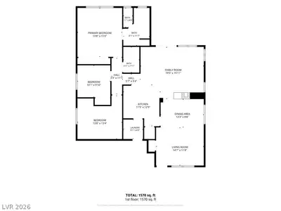 3611 Russian Olive Street, North Las Vegas, NV 89032 Floor Plan