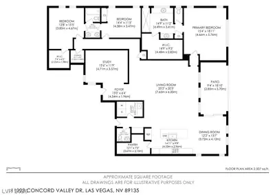 11203 Concord Valley Drive, Las Vegas, NV 89135 Floor Plan