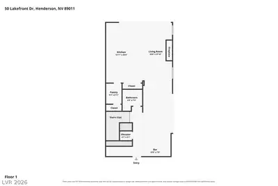 50 Lakefront Drive, Henderson, NV 89011 Floor Plan
