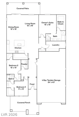 1655 Portofino Falls Place, Henderson, NV 89011 Floor Plan