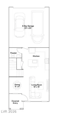 209 Stardust Grove Avenue, North Las Vegas, NV 89031 Floor Plan
