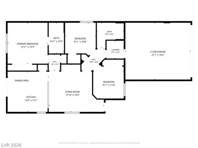 5429 Bridgehampton Avenue, Las Vegas, NV 89130 Floor Plan