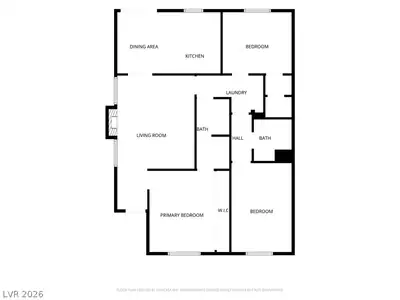 522 Bayberry Drive, Las Vegas, NV 89110 Floor Plan