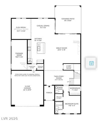 10428 Fiore Rosa Court, Las Vegas, NV 89166 Floor Plan