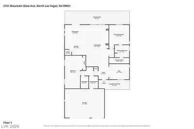 2131 Mountain Glow Avenue, North Las Vegas, NV 89031 Floor Plan
