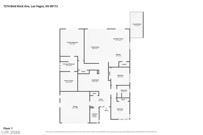 7274 Bold Rock Avenue, Las Vegas, NV 89113 Floor Plan