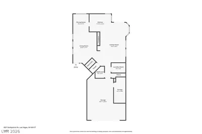 1821 Derbyshire Drive, Las Vegas, NV 89117 Floor Plan