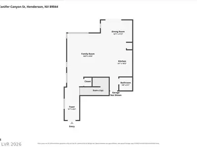 2664 Conifer Canyon Street, Henderson, NV 89044 Floor Plan