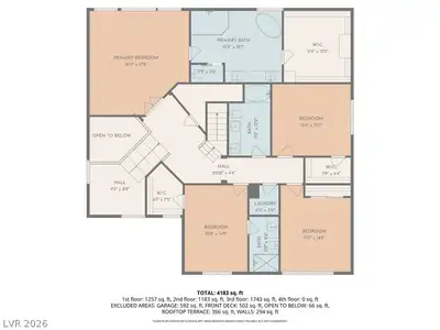 8609 Calla Lily Court, Las Vegas, NV 89139 Floor Plan