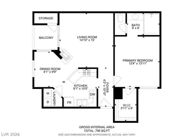 9000 South Las Vegas Boulevard 1017, Las Vegas, NV 89123 Floor Plan