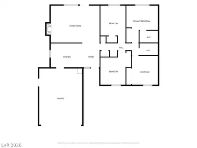 624 Donner Street, Las Vegas, NV 89107 Floor Plan
