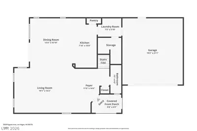 8328 Rygate Avenue, Las Vegas, NV 89178 Floor Plan