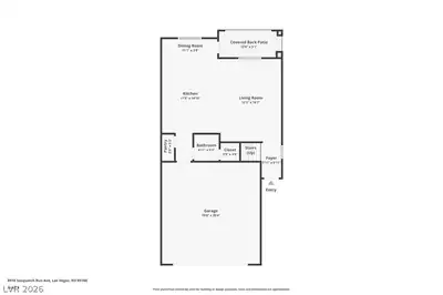 8910 Sasquatch Run Avenue, Las Vegas, NV 89166 Floor Plan