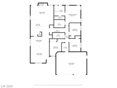 7832 Sun Lemon Court, Las Vegas, NV 89123 Floor Plan