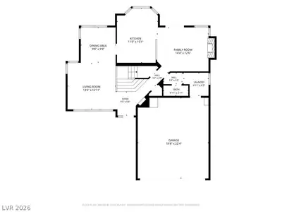 2329 Bloomington Drive, Las Vegas, NV 89134 Floor Plan
