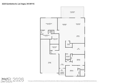 6225 Gambetta Street, Las Vegas, NV 89115 Floor Plan