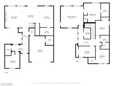8072 Calico Mesa Street, Las Vegas, NV 89166 Floor Plan