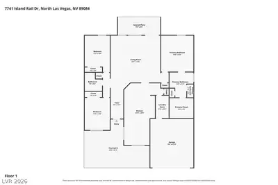 7741 Island Rail Drive, North Las Vegas, NV 89084 Floor Plan