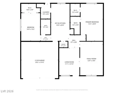 2144 Valley Drive, Las Vegas, NV 89108 Floor Plan