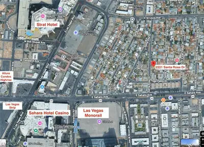 2221 Santa Rosa Drive, Las Vegas, NV 89104 Map