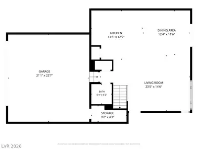 9215 Litvin Street, Las Vegas, NV 89166 Floor Plan