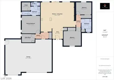 2641 West Carnation Way, Pahrump, NV 89048 Floor Plan