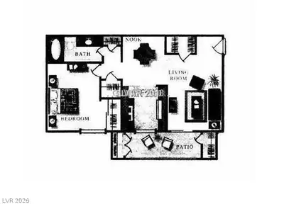 4941 River Glen Drive 7, Las Vegas, NV 89103 Floor Plan