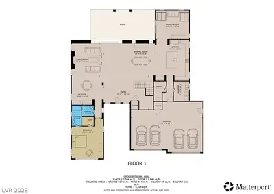 4219 Bronze Ridge Street, Las Vegas, NV 89135 Floor Plan