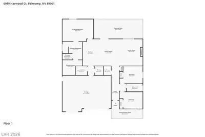 6980 Harwood Court, Pahrump, NV 89061 Floor Plan