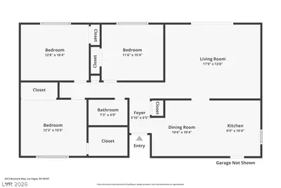 6413 Bannock Way, Las Vegas, NV 89107 Floor Plan