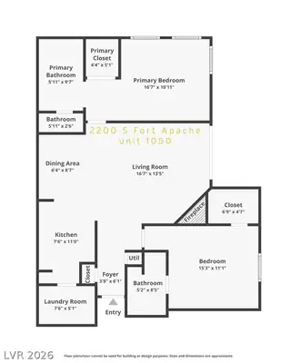 2200 South Fort Apache Road 1050, Las Vegas, NV 89117 Floor Plan