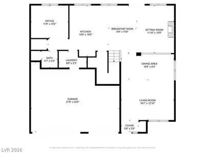 2608 Prospector Mine Avenue, North Las Vegas, NV 89031 Floor Plan