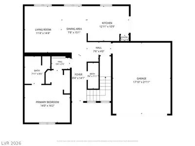 7804 Corn Lily Court, Las Vegas, NV 89149 Floor Plan