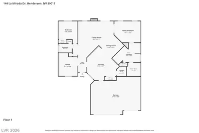 144 La Mirada Drive, Henderson, NV 89015 Floor Plan