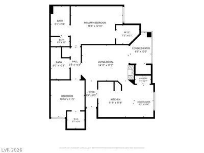 8432 Running Deer Avenue 103, Las Vegas, NV 89145 Floor Plan