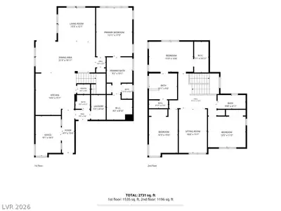 5707 Mesa Mountain Drive, Las Vegas, NV 89135 Floor Plan