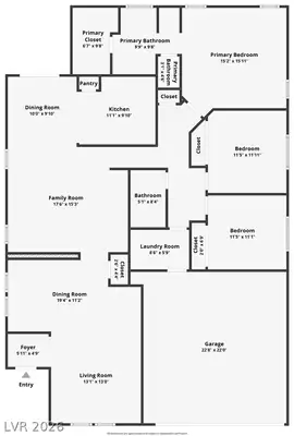 5901 Running Wind Court, Las Vegas, NV 89131 Floor Plan