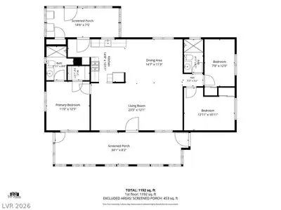 3300 Death Valley Drive, Las Vegas, NV 89122 Floor Plan