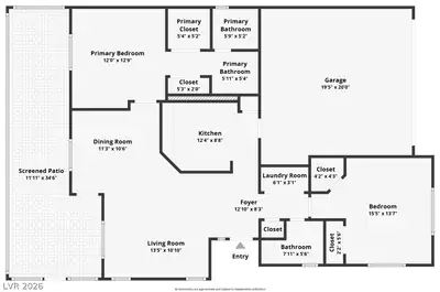 7809 Strong Water Court, Las Vegas, NV 89131 Floor Plan