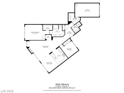 9430 Laguna Niguel Drive 103, Las Vegas, NV 89134 Floor Plan