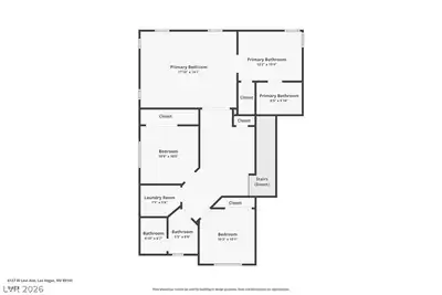 6127 West Levi Avenue, Las Vegas, NV 89141 Floor Plan