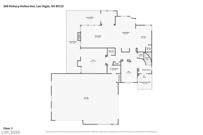 269 Hickory Hollow Avenue, Las Vegas, NV 89123 Floor Plan