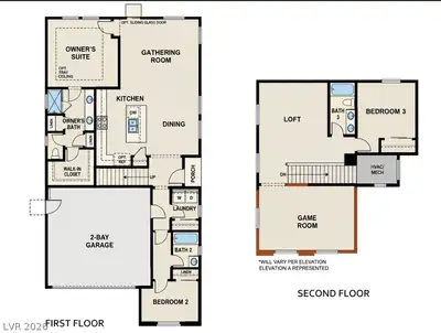 6639 Wandering Palmer Street, North Las Vegas, NV 89086 Floor Plan