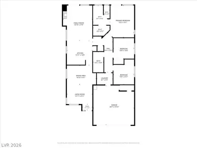 9645 Bending River Avenue, Las Vegas, NV 89129 Floor Plan