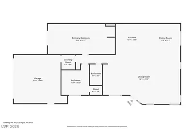 7763 Top Hat Avenue, Las Vegas, NV 89113 Floor Plan