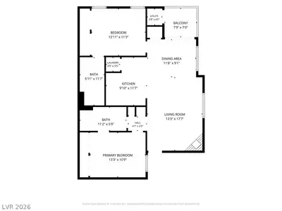 700 Carnegie Street 1712, Henderson, NV 89052 Floor Plan