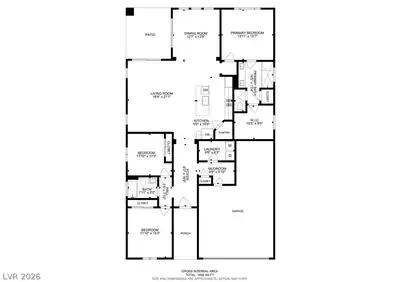 247 Sun Glaze Avenue, Henderson, NV 89011 Floor Plan