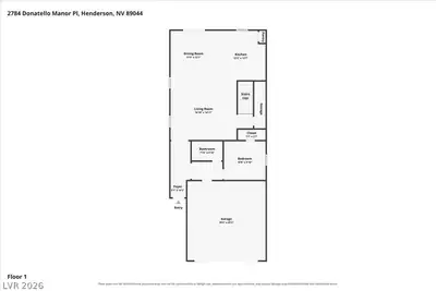 2784 Donatello Manor Place, Henderson, NV 89044 Floor Plan