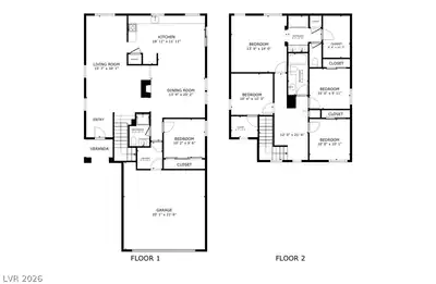 7940 Willow Pines Place, Las Vegas, NV 89143 Floor Plan