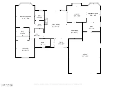 9624 Buckhorn Drive, Las Vegas, NV 89134 Floor Plan